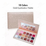 【Free Shipping】18 Colors Gold Eyeshadow Palette（50pcs package）