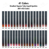 41 Colors Gradient Square Tube Liquid Lipsticks (#34-#41 Color)