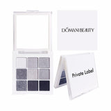 9 Colors Black and White Smoky Makeup Eyeshadow Palette