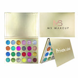 24 Colors Golden Glitter Eyeshadow Palette（50pcs free shipping）