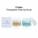 3 Flavors Transparent Tube Lip Scrub