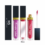30 Colors Black Lid Liquid Lipstick with Mirror