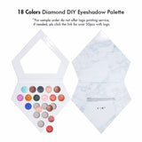 18 Colors Diamond DIY Eyeshadow Palette Private Label【Sample】 - MSmakeupoem.com