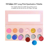 12 Colors Diy Long Pink Eyeshadow Palette【Sample】
