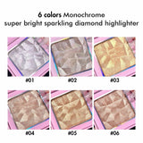 6 Colors Monochrome Super Bright Sparkling Diamond Highlights