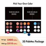 24 colors DIY Double-door Eyeshadow Palette【50pcs】