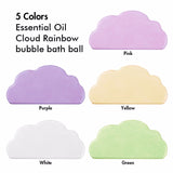 5 Colors Essential Oil Cloud Rainbow bubble bath ball