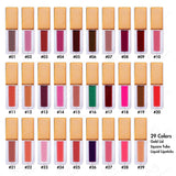 29 Colors Gold Lid Square Tube Liquid Lipsticks - MSmakeupoem.com