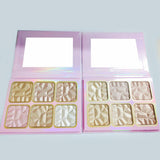 3 Kinds Pink Box Diamond Highlight and Contour Palette - MSmakeupoem.com