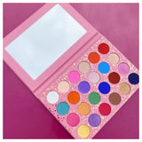 24 Colors Glitter Pink Eyeshadow Palette - MSmakeupoem.com