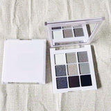 9 Colors Black and White Smoky Makeup Eyeshadow Palette
