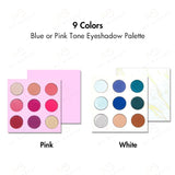 9 Colors Blue or Pink Tone Eyeshadow Palette