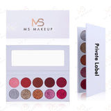 10 Colors White Eyeshadow Palette