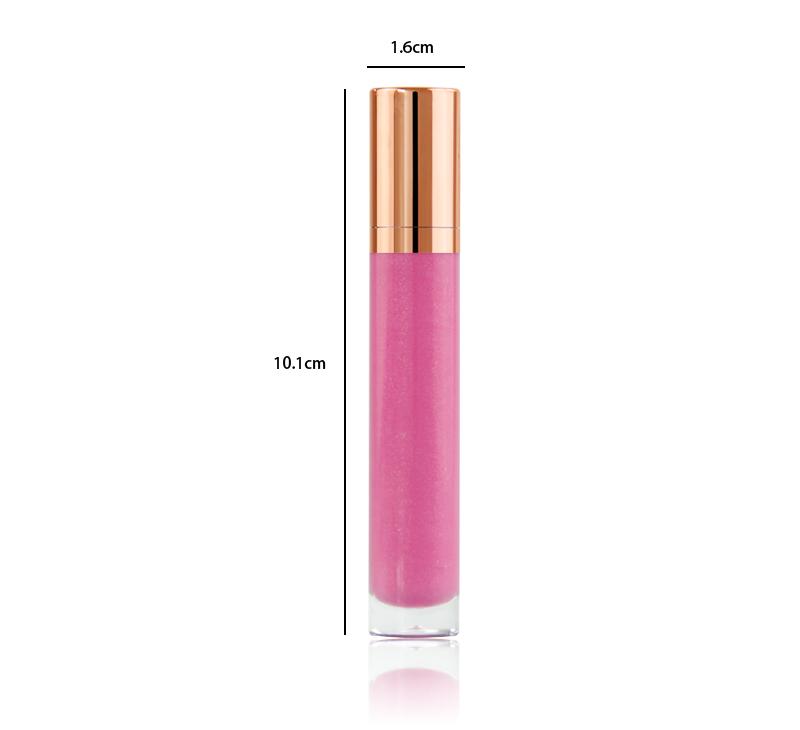 7 Colors Gold Lid Round Tube Lip Glosses