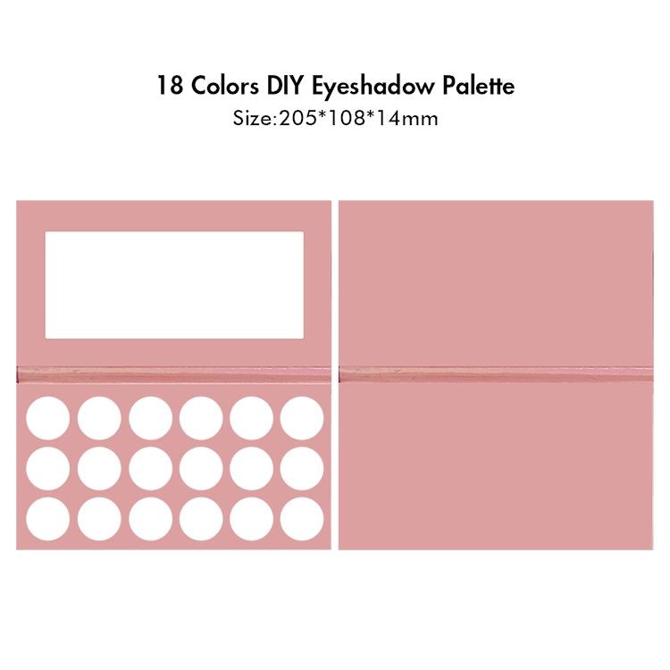18 Colors Diy Matte Pink Eyeshadow Palette【Sample】