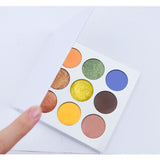 New white color nine-hole eyeshadow palette