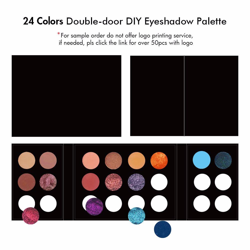 24 Colors DIY Double-door Eyeshadow Palette【Sample】 - MSmakeupoem.com