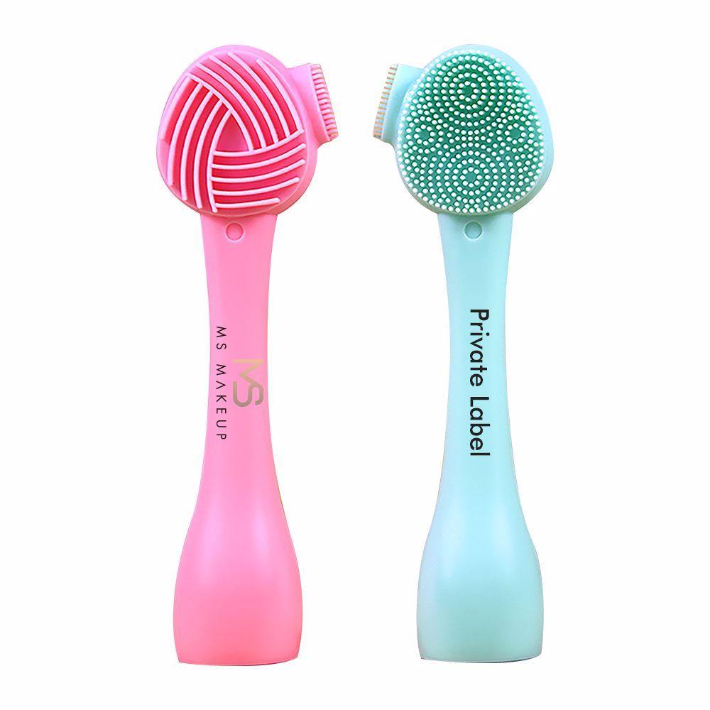 4 Colors Hand-held Silicone Cleansing Brush - MSmakeupoem.com