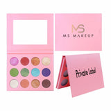 12 Colors Candy Color Pink Eyeshadow Palette（50pcs free shipping）