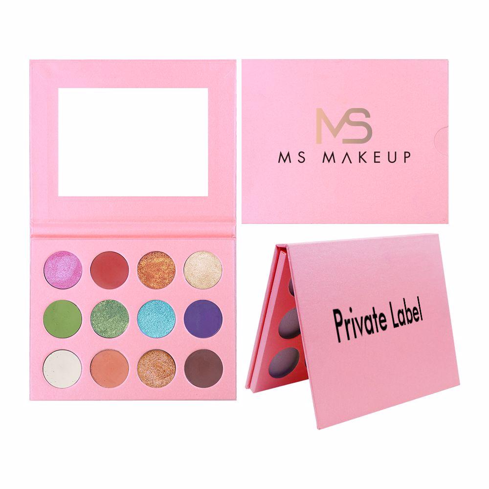 12 Colors Candy Color Pink Eyeshadow Palette