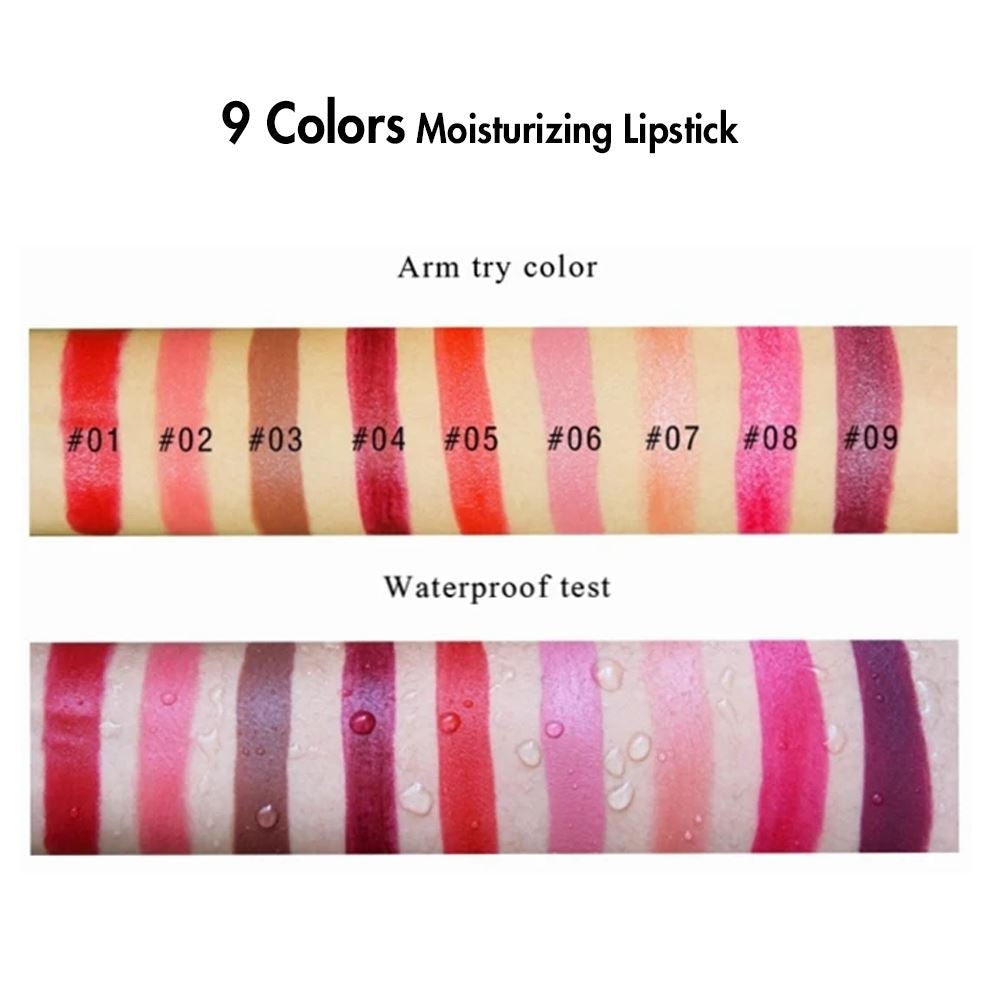 9 Colors Moisturizing Lipstick