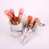 10pcs marble brushes （with holder） - MSmakeupoem.com