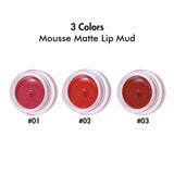 3 Colors Mousse Matte Lip Mud