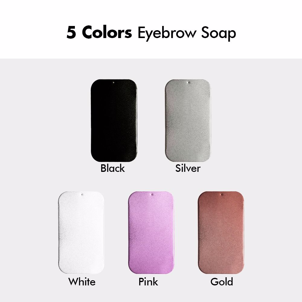 5 Colors Eyebrow Soap / Private Label Eyebrow Gel Wax Shaping Soap Brow Soap