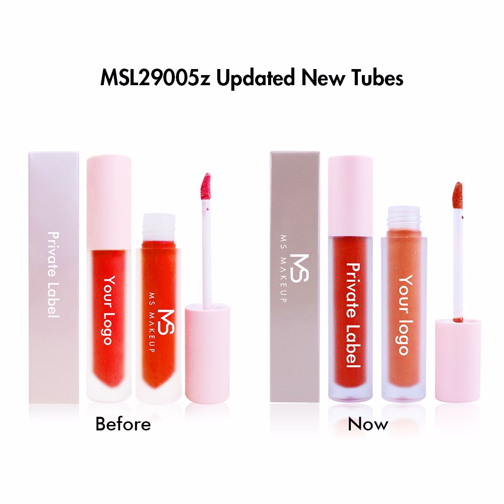 29 Colors Pink Lid Round Tube Liquid Lipsticks - MSmakeupoem.com
