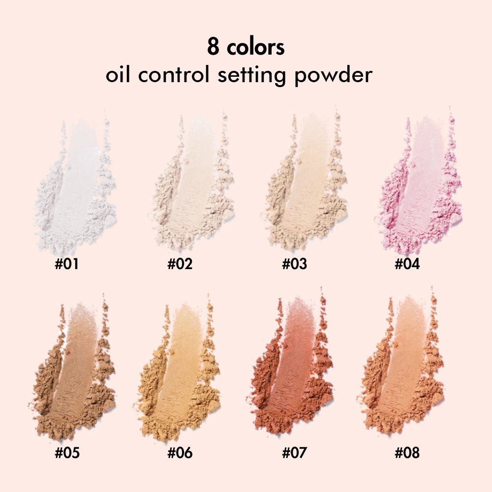 8 Colors Oil Control Setting Powder Loose Powder