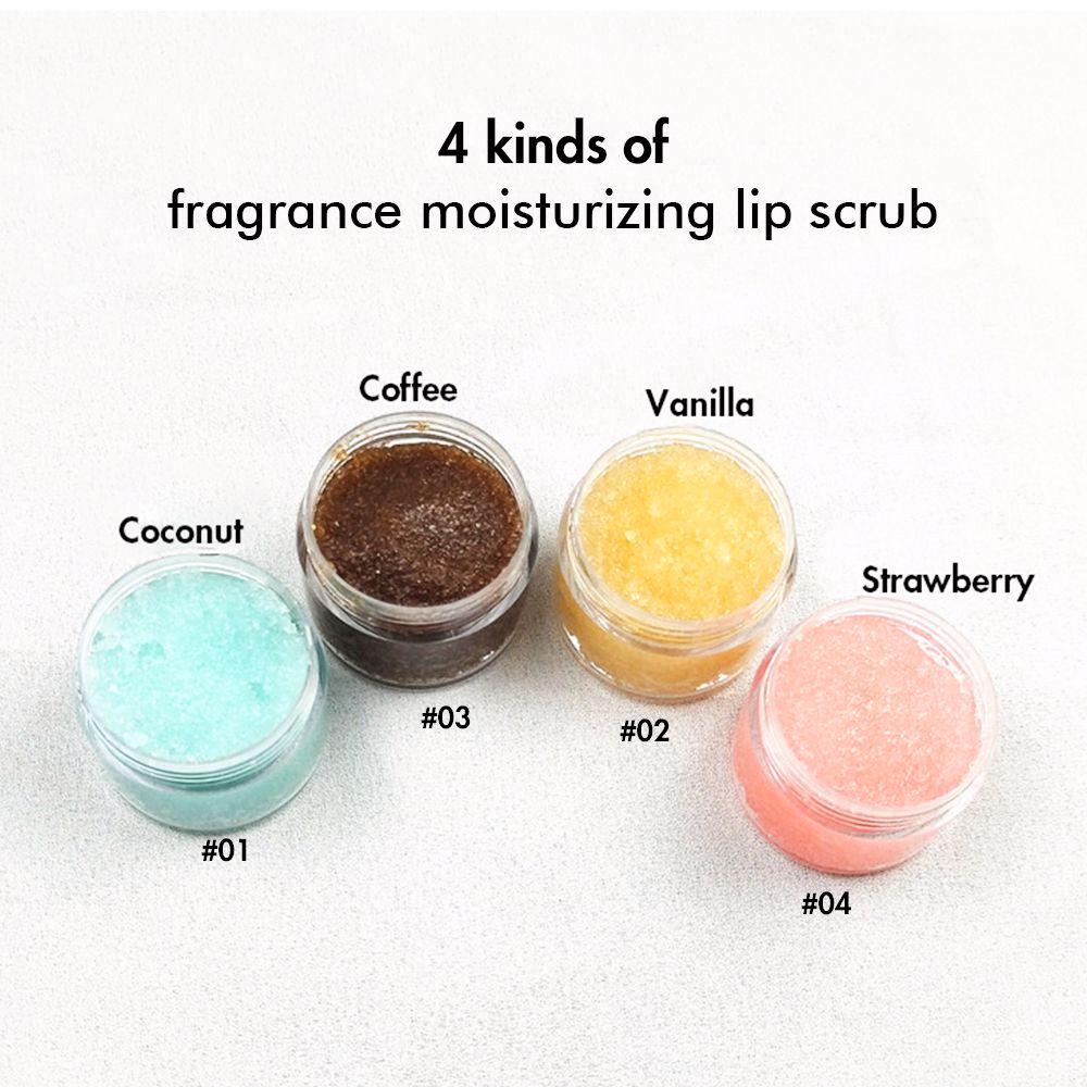 4 Kinds of Fragrance Moisturizing Lip Scrub