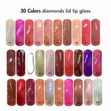 30 Color Diamonds Lid Lip Gloss / Private Label Lip Gloss Available Diy Logo - MSmakeupoem.com