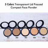 Wholesale 5 Colors Pressed Compact Makeup Powder Custom Logo