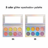 8 Color Glitter Eyeshadow Palette