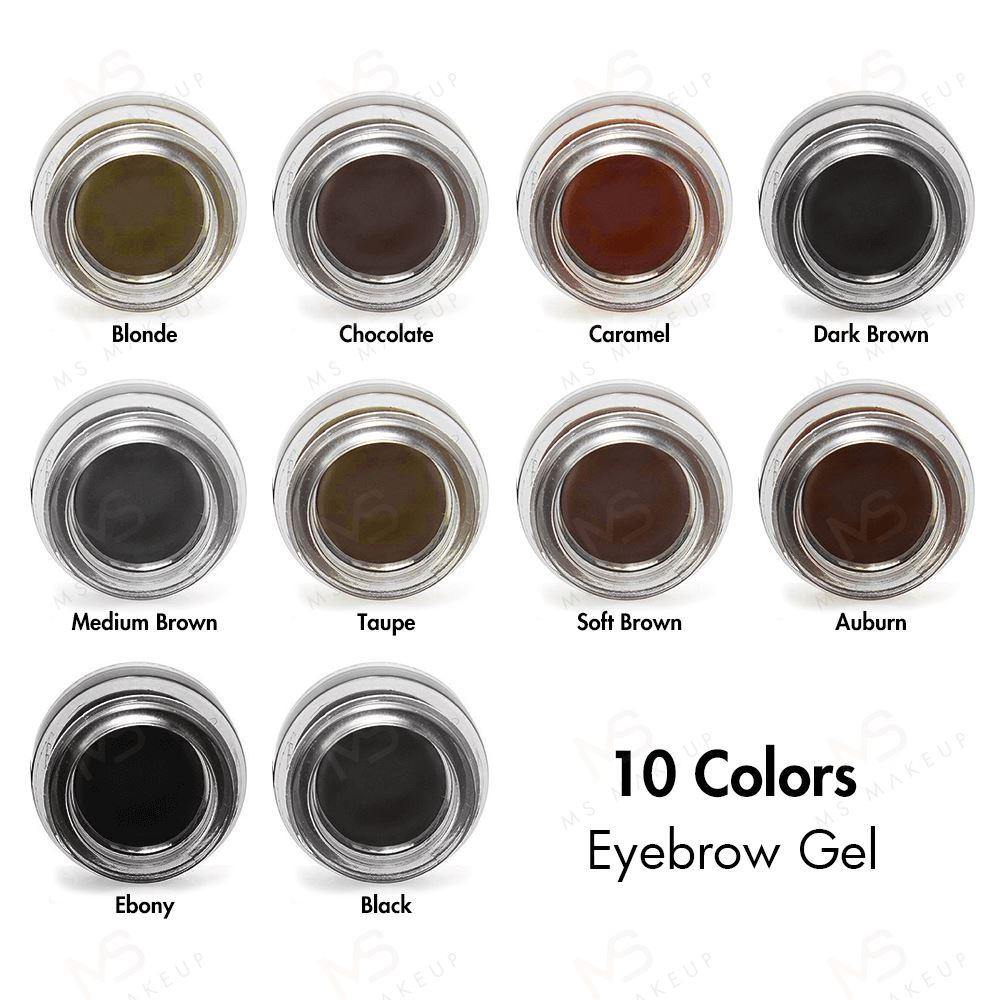 10 Colors Eyebrow Gel - MSmakeupoem.com