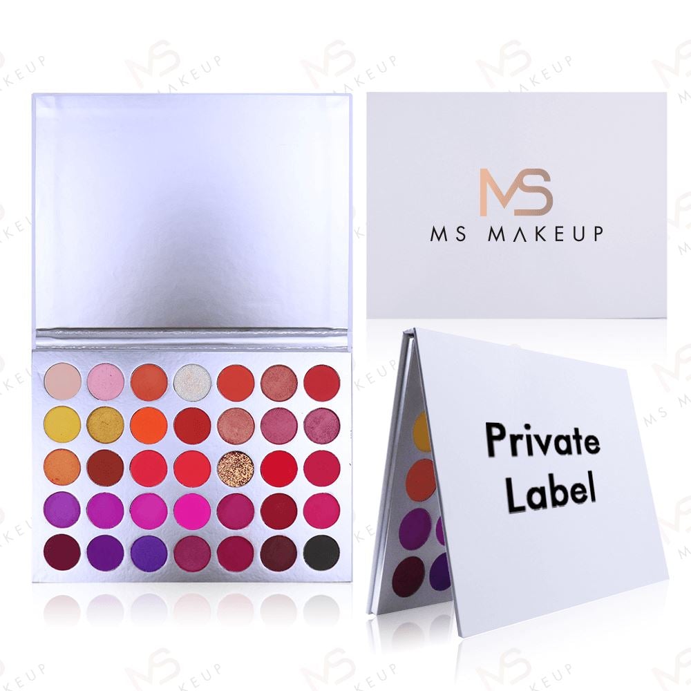 35 Colors White Eyeshadow Palatte - MSmakeupoem.com