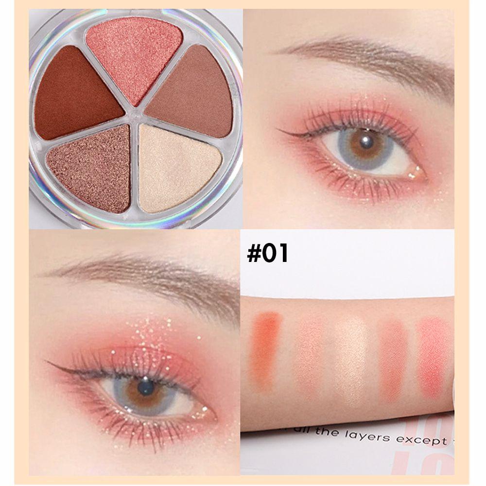 5 Colors Petal Blush Eyeshadow and Highlight All-in-one Palette