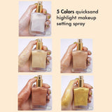 5 Colors Quicksand Highlight Makeup Setting Spray Private Label