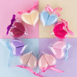 8 Colors Heart-shaped Beauty Eggs (with Box) / Makeup Sponge Customized Logo