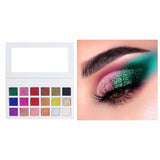 18 Colors Gliter White Eyeshadow Palette - MSmakeupoem.com