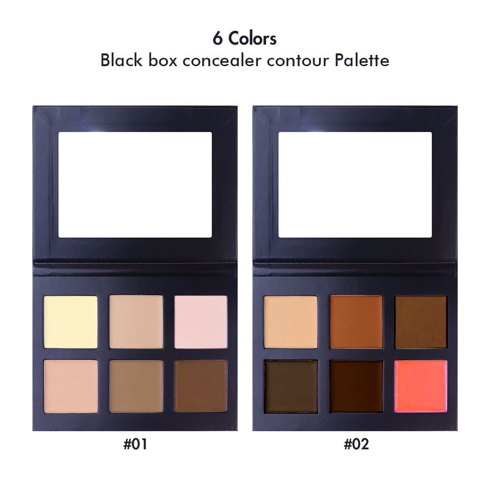 6-color black box concealer contour Palette