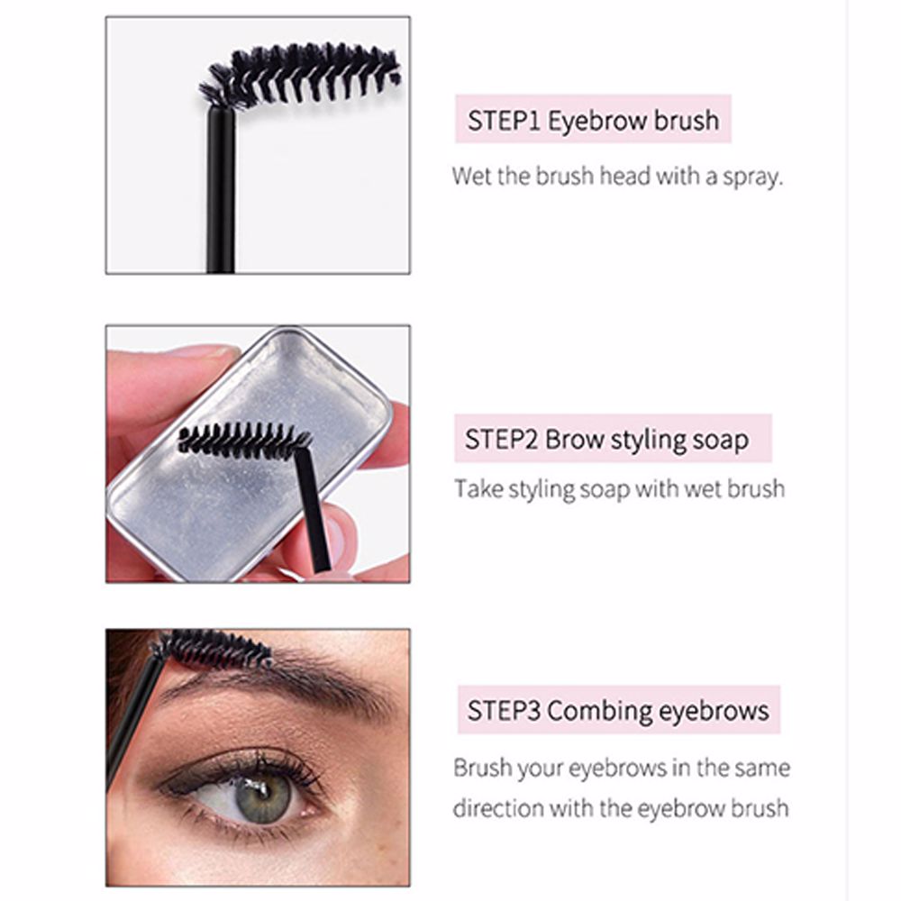 5 Colors Eyebrow Soap / Private Label Eyebrow Gel Wax Shaping Soap Brow Soap