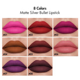 8 Color Matte Silver Bullet Lipstick