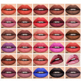 30 Colors Black Lid Liquid Lipstick with Mirror - MSmakeupoem.com