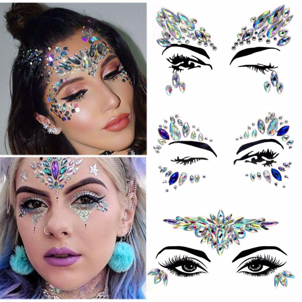 41 Kinds of Acrylic Diamond Stickers for Face