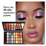 Starry Sky 48-color Eyeshadow Palette / Portable Small Eyeshadow Palette with Mirror
