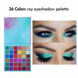 36 Colors Circle Ray Eyeshadow Palette / Matte Cosmetic Eye Shadow Base Customize - MSmakeupoem.com