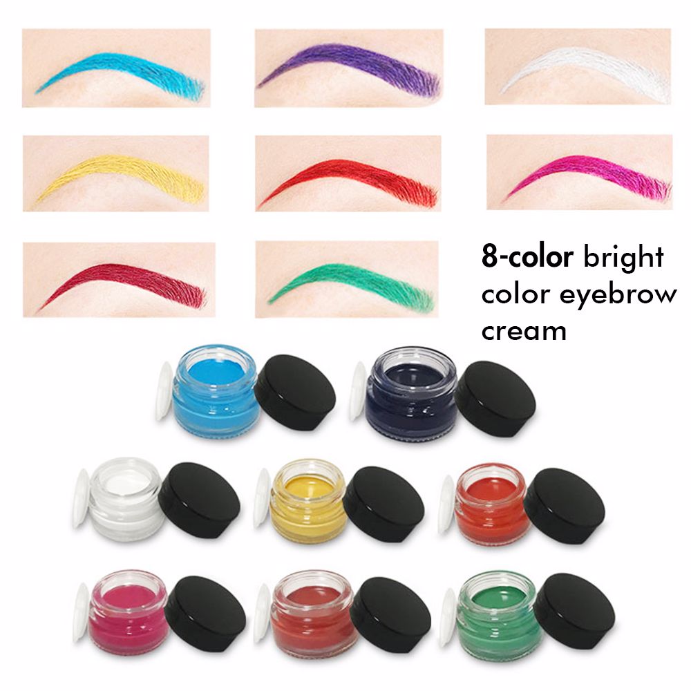 8 Color Bright Color Eyebrow Cream / Eyebrow Cream Private Label