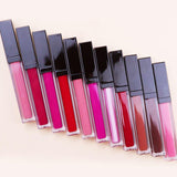 Customize Lipstick Liquid Vegan / 11 Color Black Lid Non-stick Liquid Lipstick