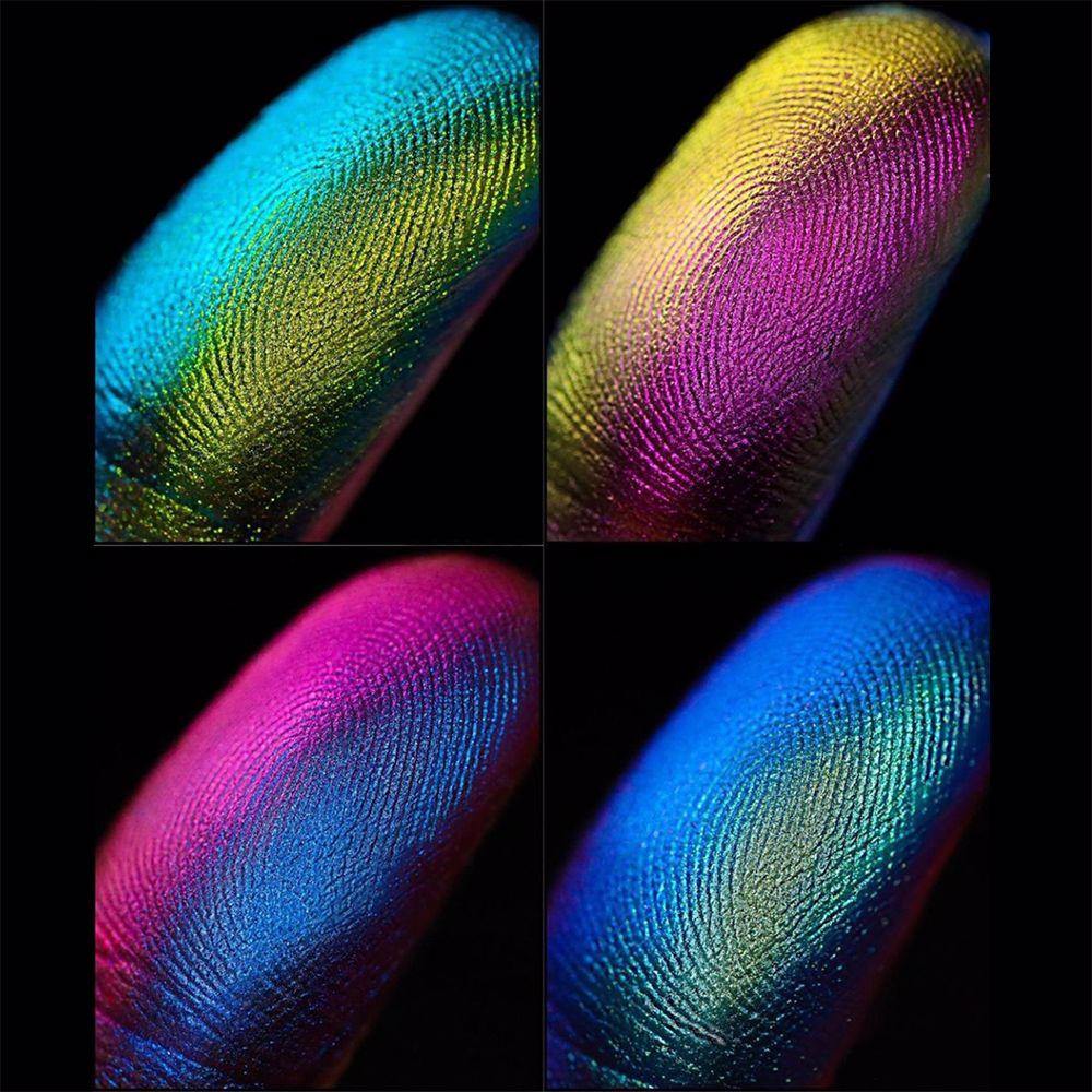 9 Colors Chameleon Holographic Monochrome Eyeshadow - MSmakeupoem.com